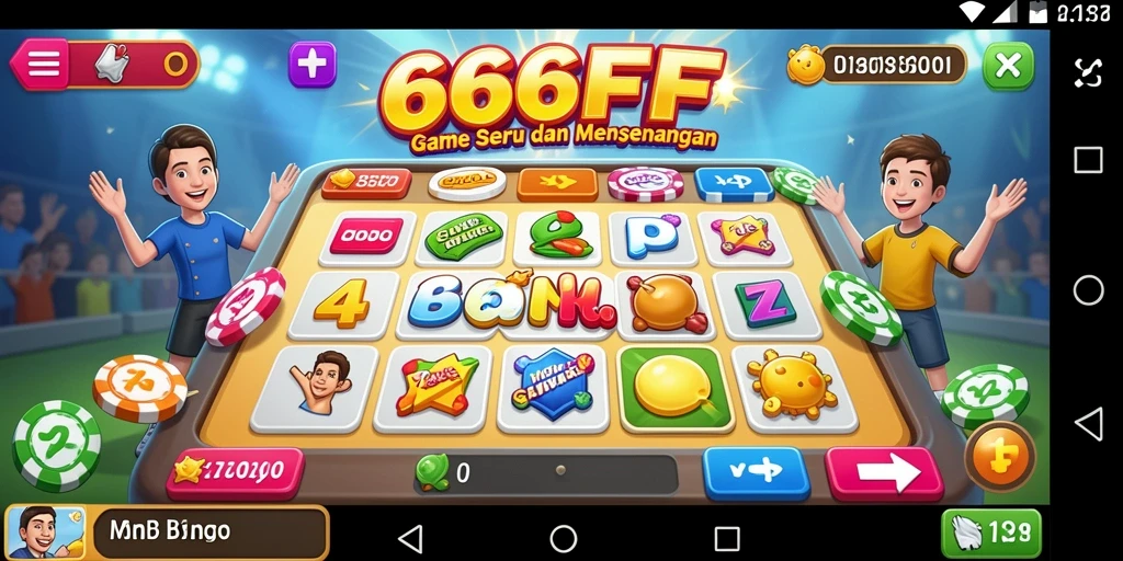 Gambaran gameplay seru dalam 666FF yang penuh dengan keseruan bingo.