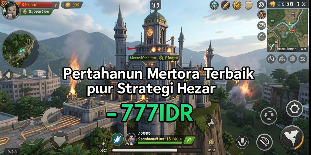 Tampilan gameplay menara pertahanan yang menegangkan di 777IDR.