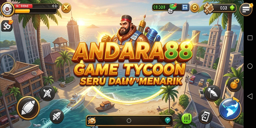 Tampilan gameplay menarik dari ANDARA88 saat membangun kerajaan bisnis.