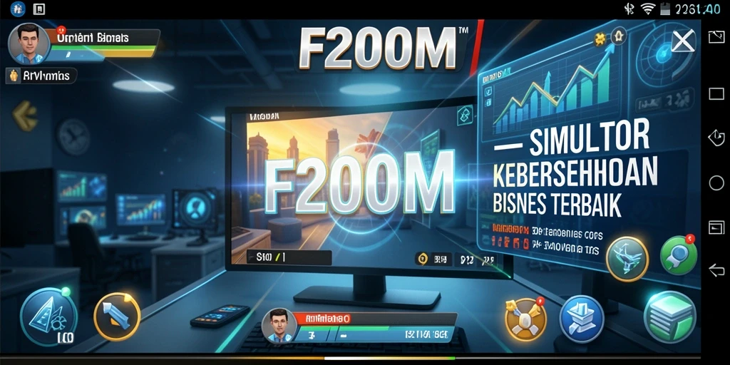 Gameplay menarik dalam F200M dengan grafis dan fitur yang realistis.