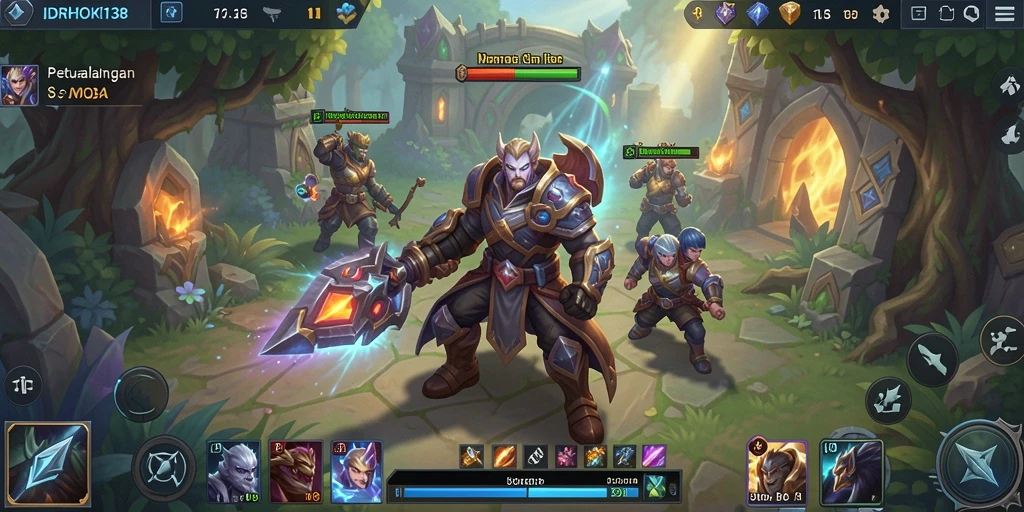 Screenshot gameplay IDRHOKI138 yang menunjukkan aksi seru di arena.