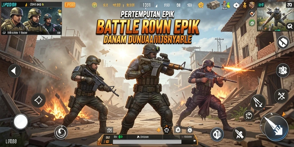 Tangkapan layar LPO88 menunjukkan aksi pertempuran intens di efisien strategis.