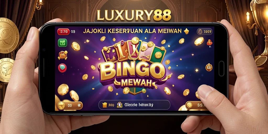 Screenshot gameplay LUXURY88 yang menunjukkan suasana Bingo yang seru.