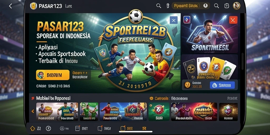 Screenshot PASAR123 menunjukkan antarmuka taruhan yang sederhana dan informatif.