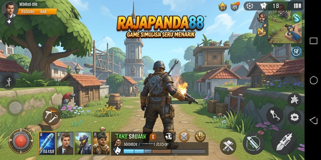Tampilan gameplay RAJAPANDA88 yang menarik dengan interaksi panda.