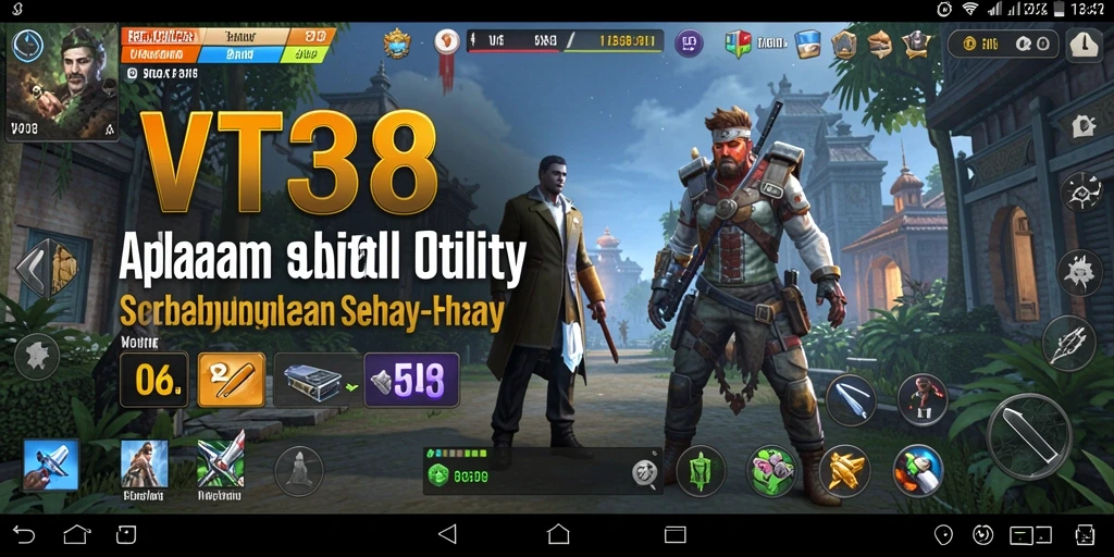 Screenshot utama VT38 menunjukkan antarmuka aplikasi yang user-friendly.